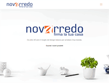 Tablet Screenshot of novarredo-srl.it